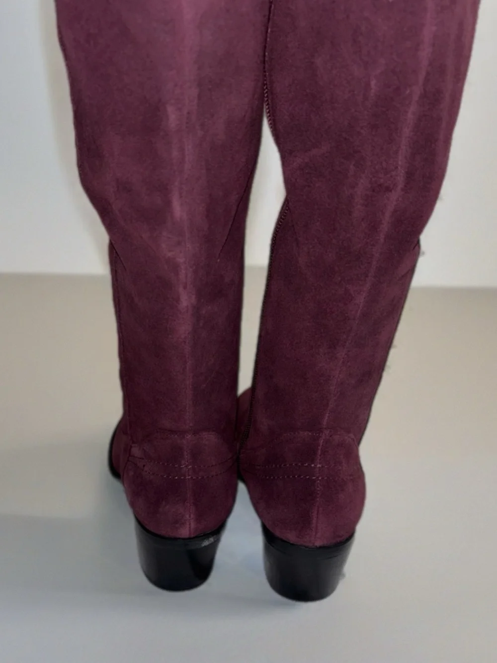 Marc Jacobs Over-The-Knee Suede Boots in Burgundy